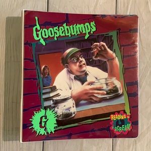 VTG Goosebumps Reading Is A Scream 3 Ring Binder